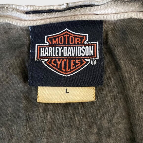 Vintage Harley Davidson Distressed Tank Top Womens Size Large Sleeveless Studded - Picture 9 of 12